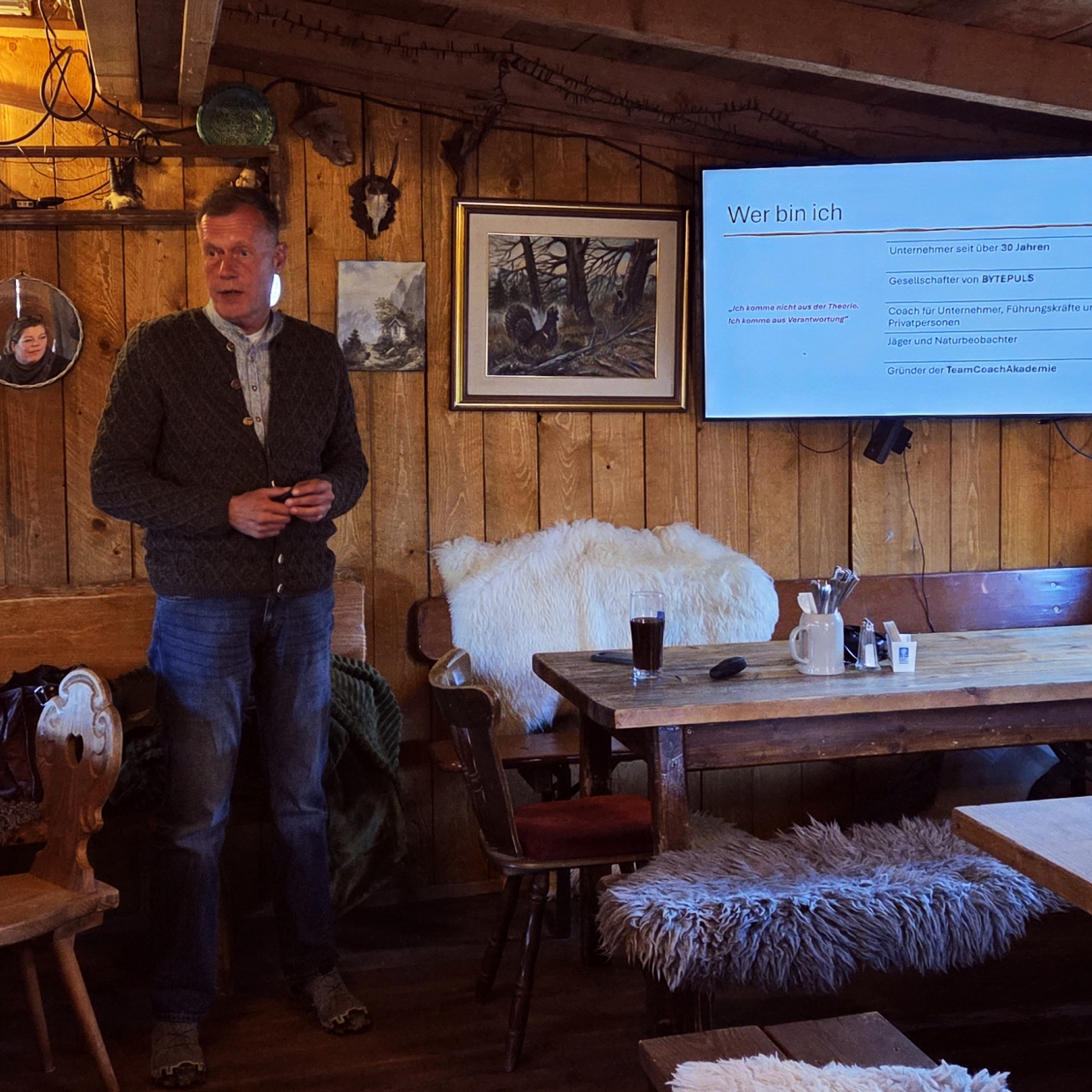 Torsten Grigull beim 116. Unternehmerstammtisch in Laim
