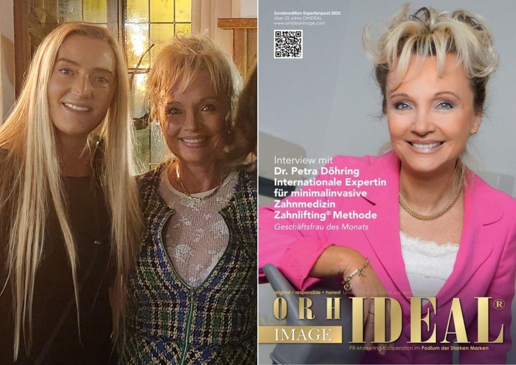 Orhidea Briegel mit Dr. Petra Döhring - einmal "in echt" und einmal im OrhIDEAL-Magazin